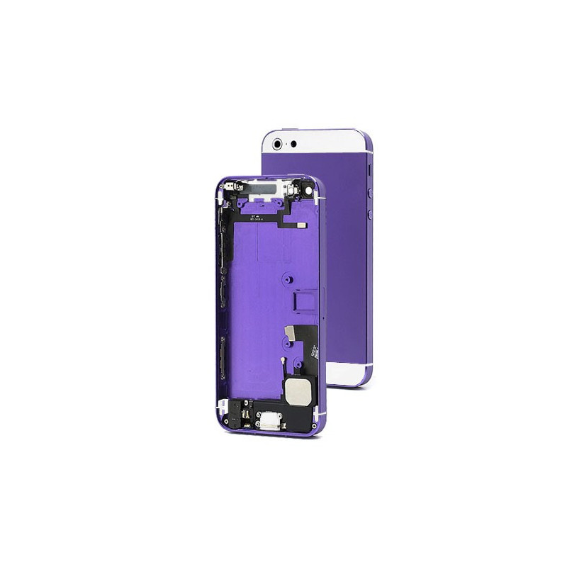 Chasis Completo iPhone 5 - Morado y Blanco