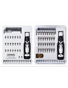 Destornillador 32 en1 con pinza de precisión (Blanco)