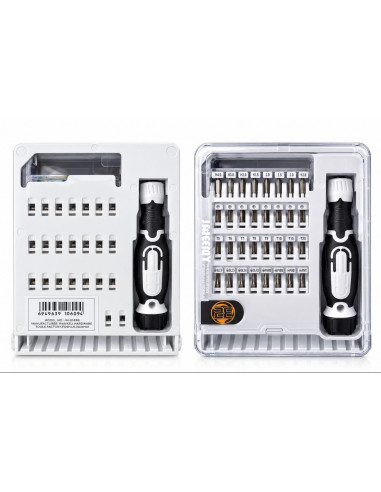 Destornillador 32 en1 con pinza de precisión (Blanco)