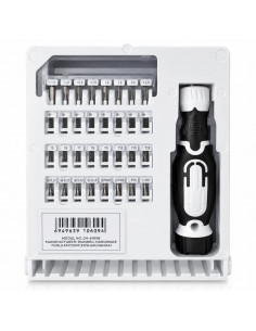 Destornillador 32 en1 con pinza de precisión (Blanco) 2