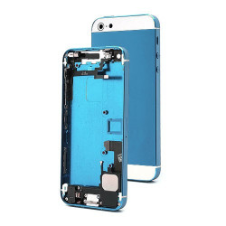 Chasis Completo iPhone 5 - Celeste y Blanco