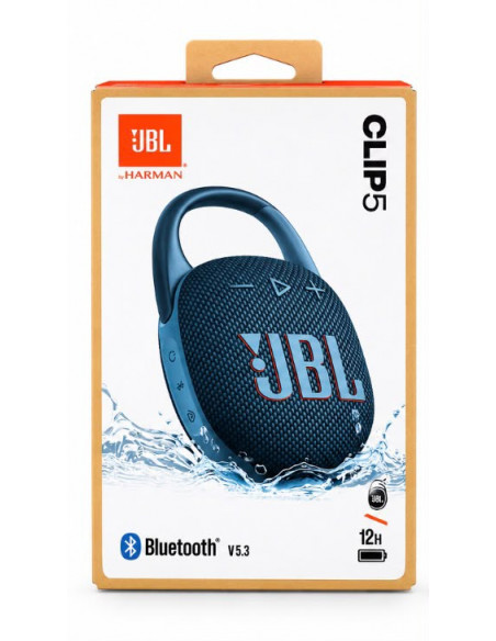 Altavoz Inalámbrico Portátil con Bluetooth JBL CLIP 5 (Azul)