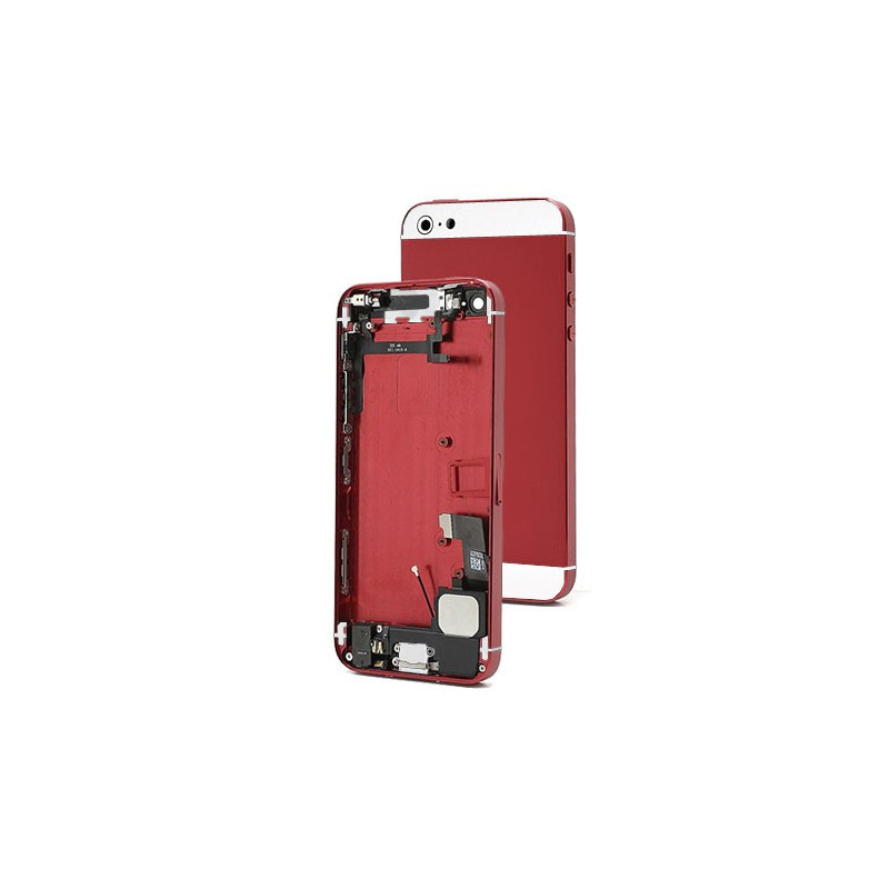 Chasis Completo iPhone 5 - Rojo y Blanco