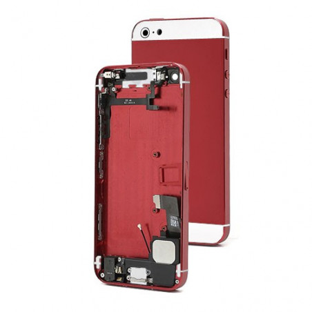 Chasis Completo iPhone 5 - Rojo y Blanco