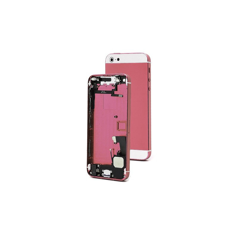 Chasis Completo iPhone 5 - Rosa y Blanco