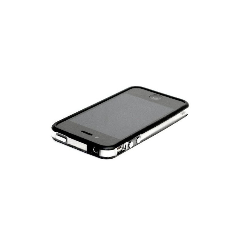 Bumper iPhone 4 4S - Negro Transparente