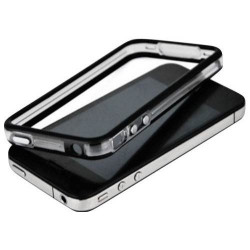 Bumper iPhone 4 4S - Negro Transparente 2