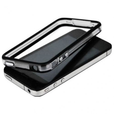 Bumper iPhone 4 4S - Negro Transparente