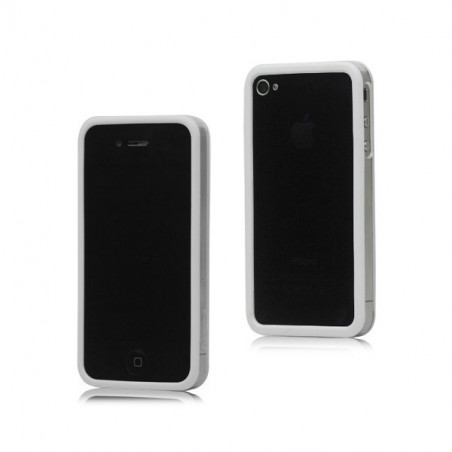 Bumper iPhone 4 4S - Blanco Transparente