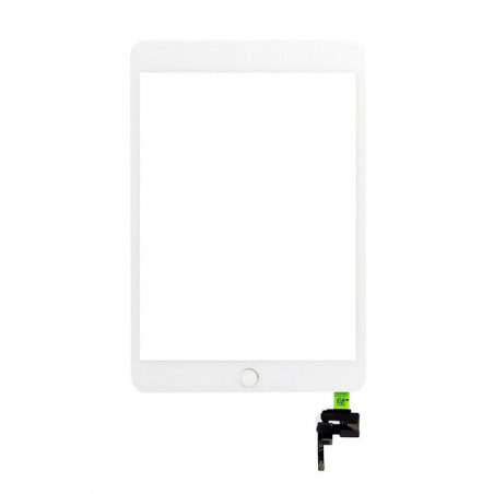 Pantalla Táctil Completa iPad Mini 3 Botón Oro - Blanca