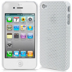 Carcasa Perforada iPhone 4 - Blanco