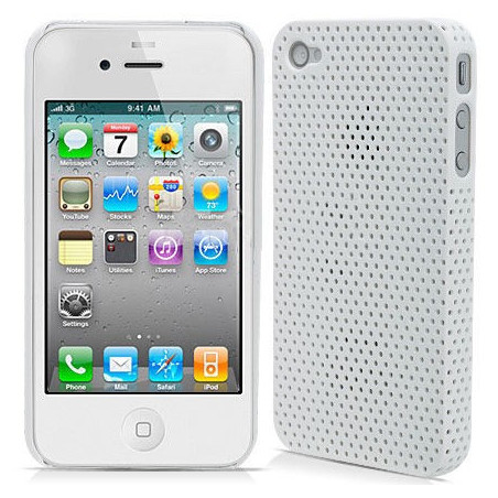 Carcasa Perforada iPhone 4 - Blanco