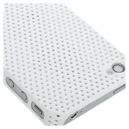 Carcasa Perforada iPhone 4 - Blanco