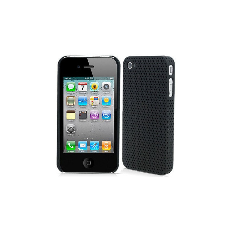 Carcasa Perforada iPhone 4 - Negro