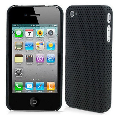 Carcasa Perforada iPhone 4 - Negro