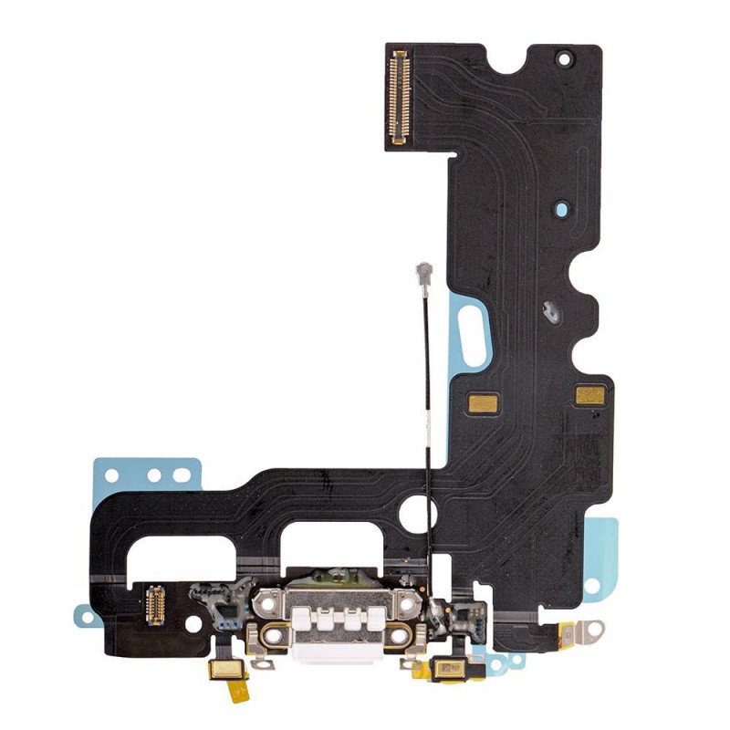 Flex Conector de carga microfono iPhone 7 (Blanco)