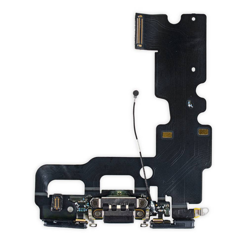 Flex Conector de carga microfono iPhone 7 (Negro)