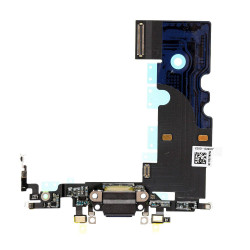 Flex Conector de carga microfono iPhone 8 (Negro)