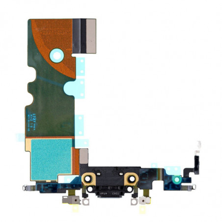Flex Conector de carga microfono iPhone 8 (Negro)