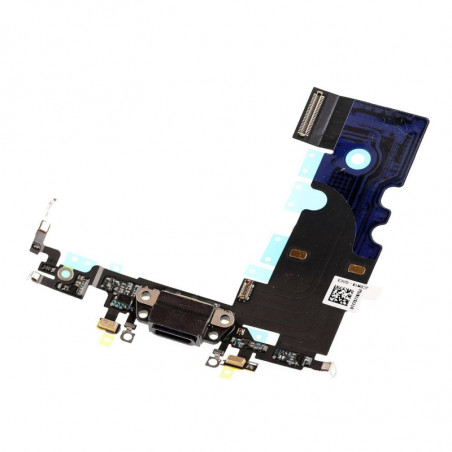 Flex Conector de carga microfono iPhone 8 (Negro)