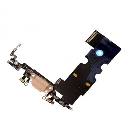 Flex Conector de carga microfono iPhone 8 (Oro)