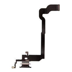 Flex Conector de carga microfono iPhone X (Negro)