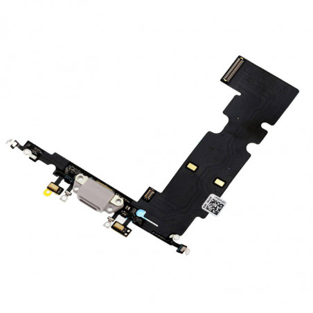 Flex Conector de carga microfono iPhone 8 Plus (Blanco)