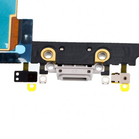 Flex Conector de carga microfono iPhone 8 Plus (Blanco)