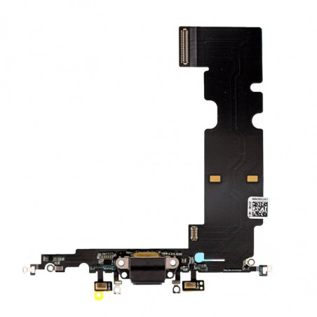 Flex Conector de carga microfono iPhone 8 Plus (Negro)
