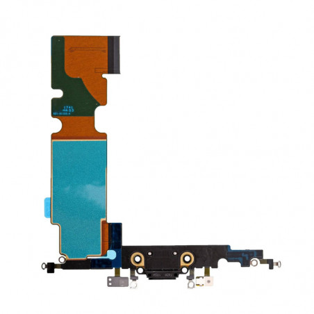 Flex Conector de carga microfono iPhone 8 Plus (Negro)
