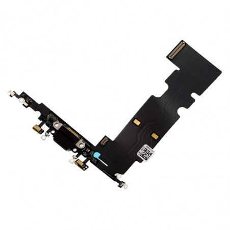 Flex Conector de carga microfono iPhone 8 Plus (Negro)