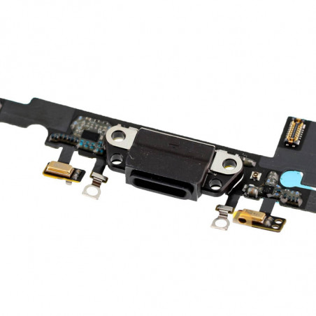 Flex Conector de carga microfono iPhone 8 Plus (Negro)