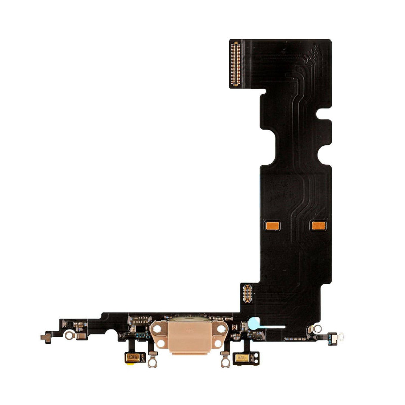 Flex Conector de carga microfono iPhone 8 Plus (Oro)