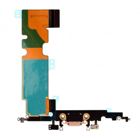 Flex Conector de carga microfono iPhone 8 Plus (Oro)