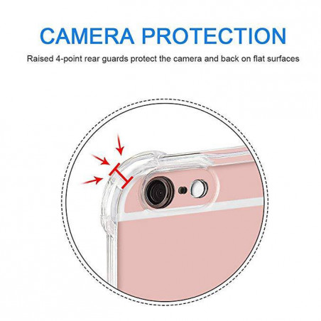 Carcasa Silicona Transparente Anti-Choque iPhone 6 6S