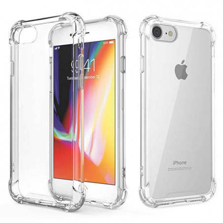 Carcasa Silicona Transparente Anti-Choque iPhone 7 8