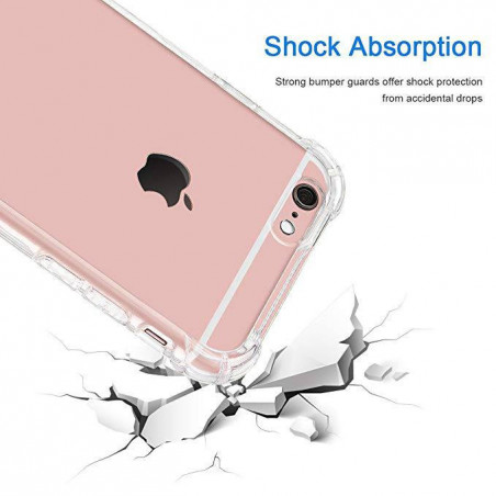 Carcasa Silicona Transparente Anti-Choque iPhone 7 8