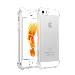 Carcasa Silicona Transparente Anti-Choque iPhone 5 5s SE