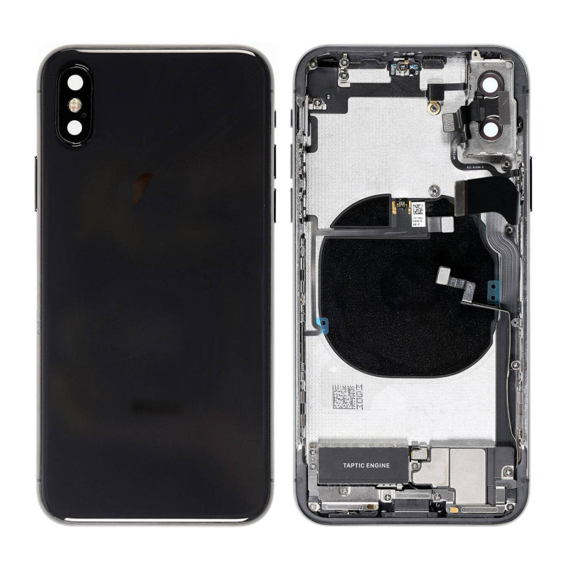 Carcasa Trasera Completa Chasis Negro iPhone XS