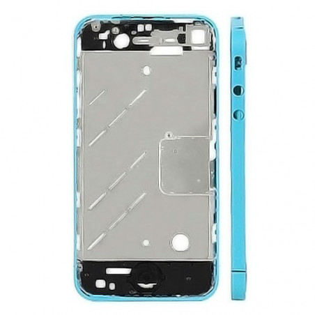 CHASIS METAL IPHONE 4 AZUL CLARO