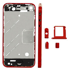 CHASIS METAL IPHONE 4 ROJO