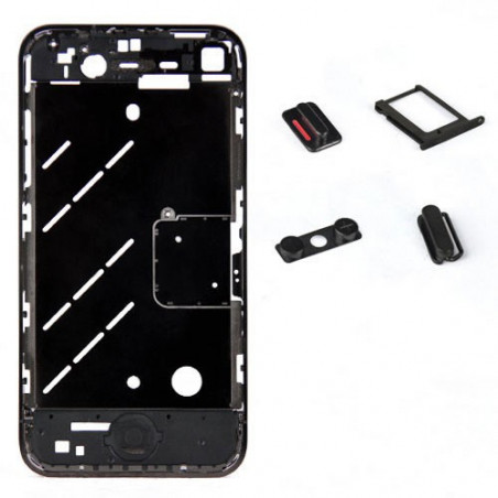 CHASIS METAL IPHONE 4 NEGRO