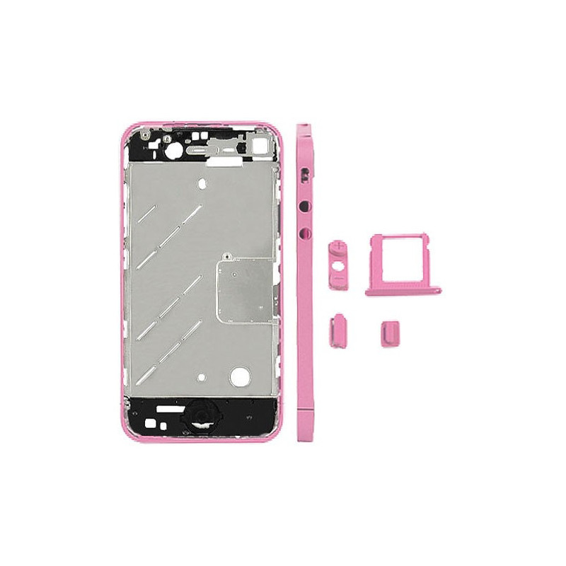 CHASIS METAL IPHONE 4 ROSA