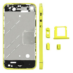 CHASIS METAL IPHONE 4 AMARILLO