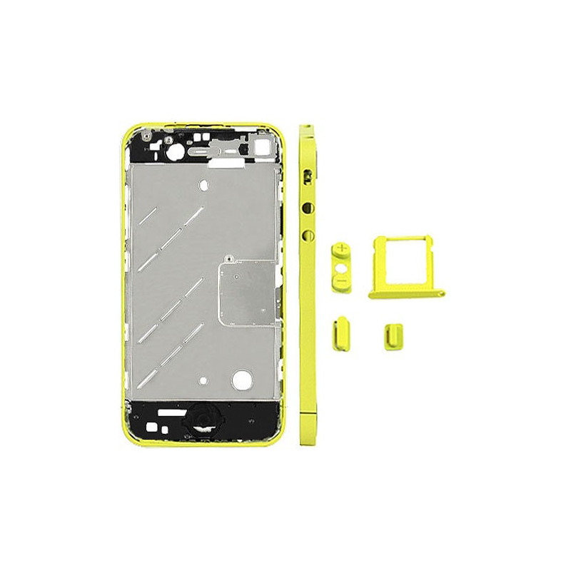 CHASIS METAL IPHONE 4 AMARILLO