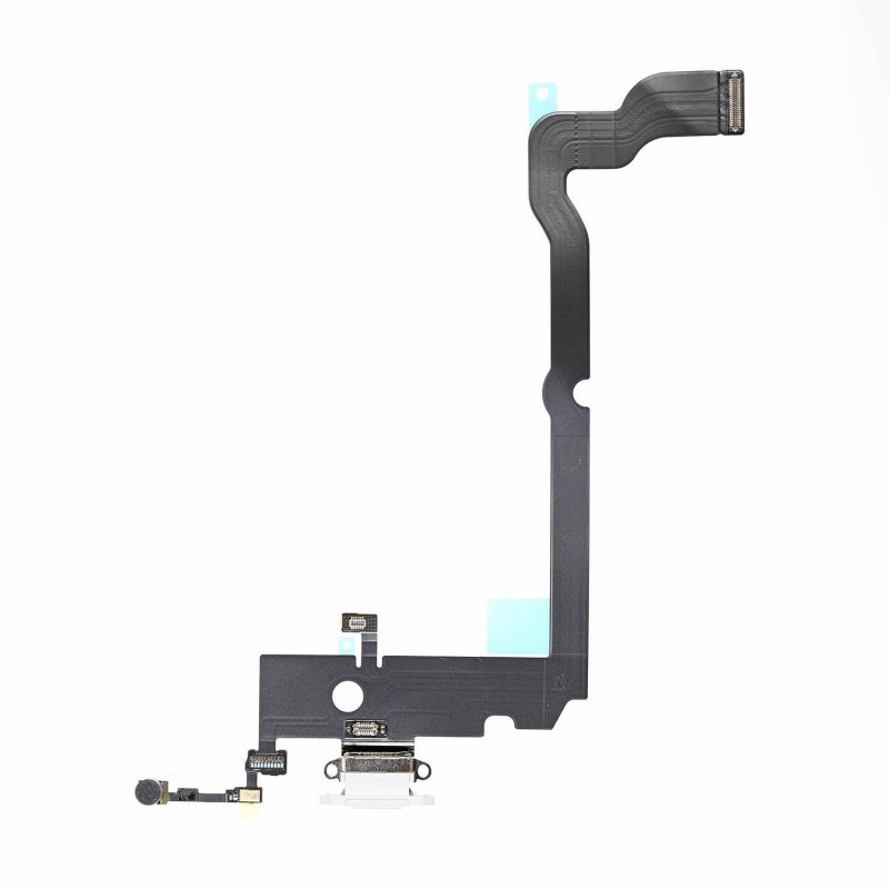 Flex Conector de carga microfono iPhone XS Max A2101 (Blanco)