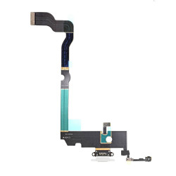 Flex Conector de carga microfono iPhone XS Max A2101 (Blanco) 2