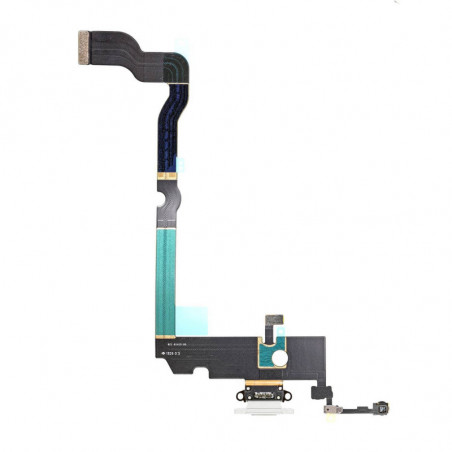 Flex Conector de carga microfono iPhone XS Max A2101 (Blanco)