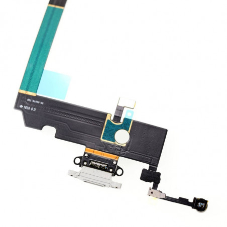 Flex Conector de carga microfono iPhone XS Max A2101 (Blanco)