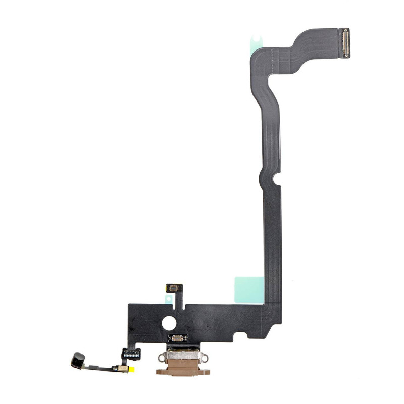 Flex Conector de carga microfono iPhone XS Max (Oro) (Original)